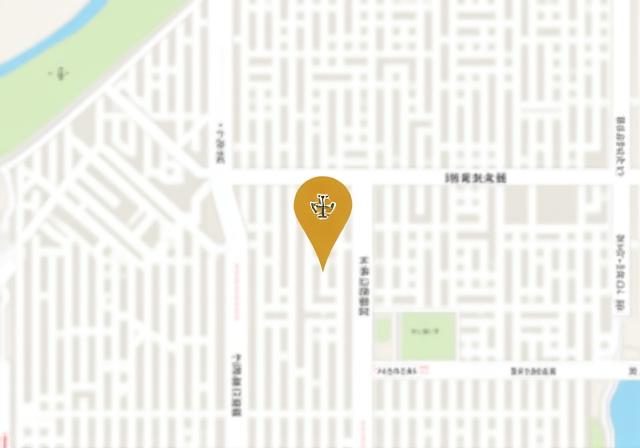 Map showing the location of Koumori Kaisha in Shibuya, Tokyo.