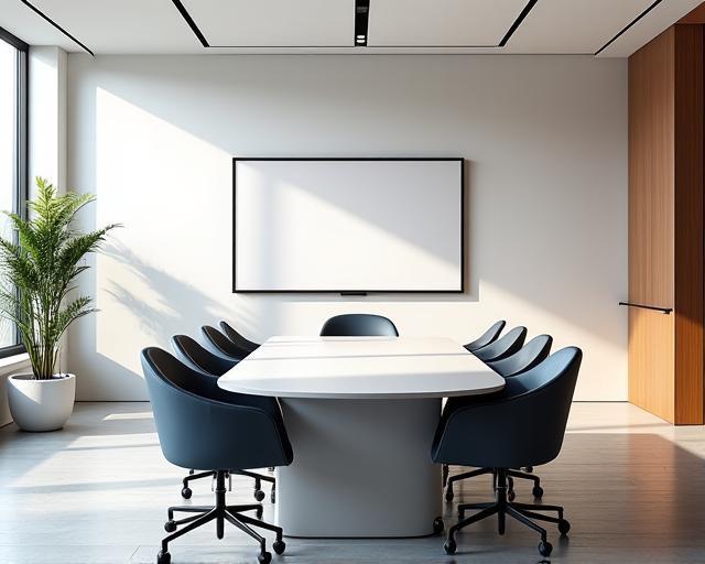 A modern and bright law firm meeting room designed for collaboration